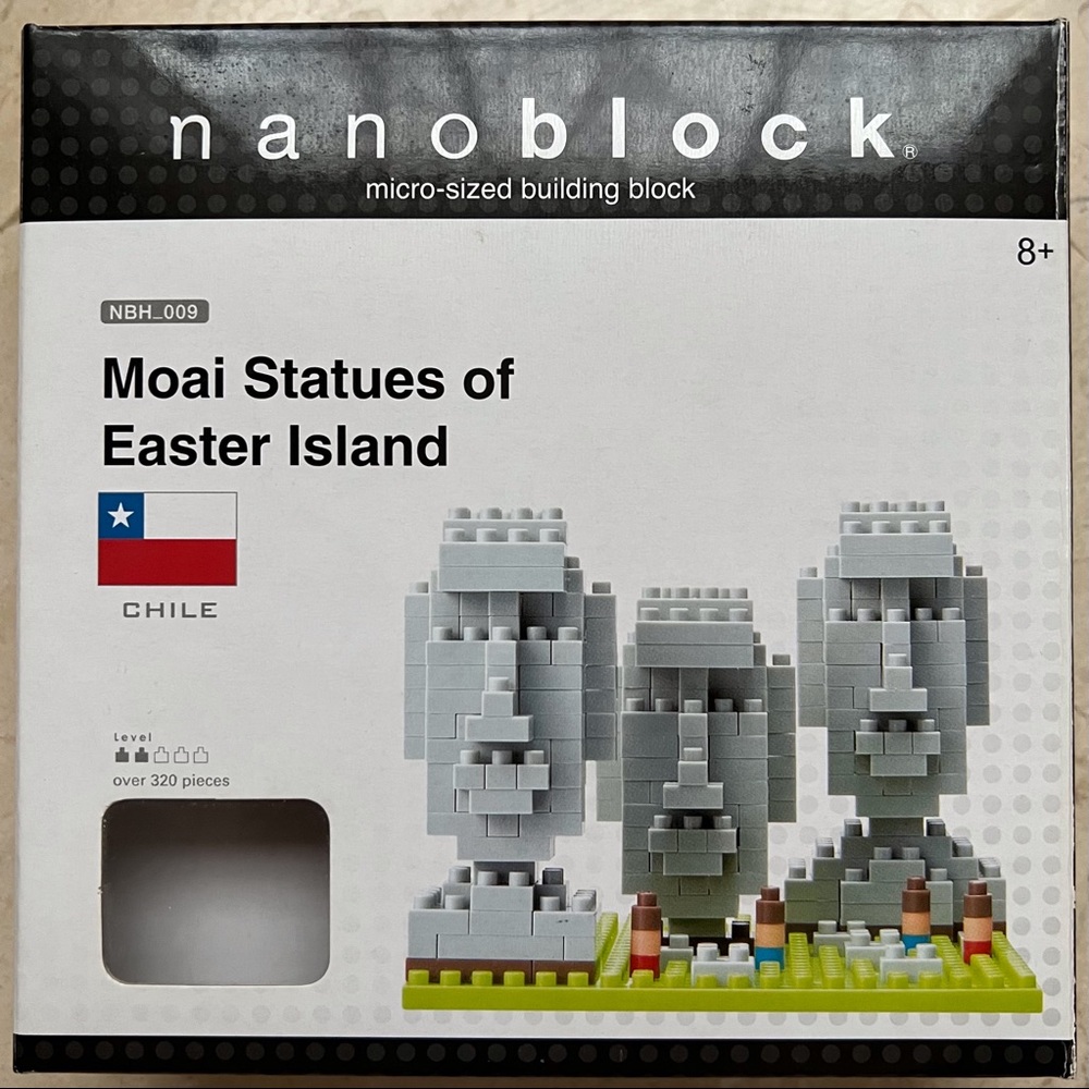 Nanoblock Moai Statues of Easter Island Building Set